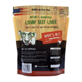 beef liver dog treats, freeze dried beef liver treats for dogs - back