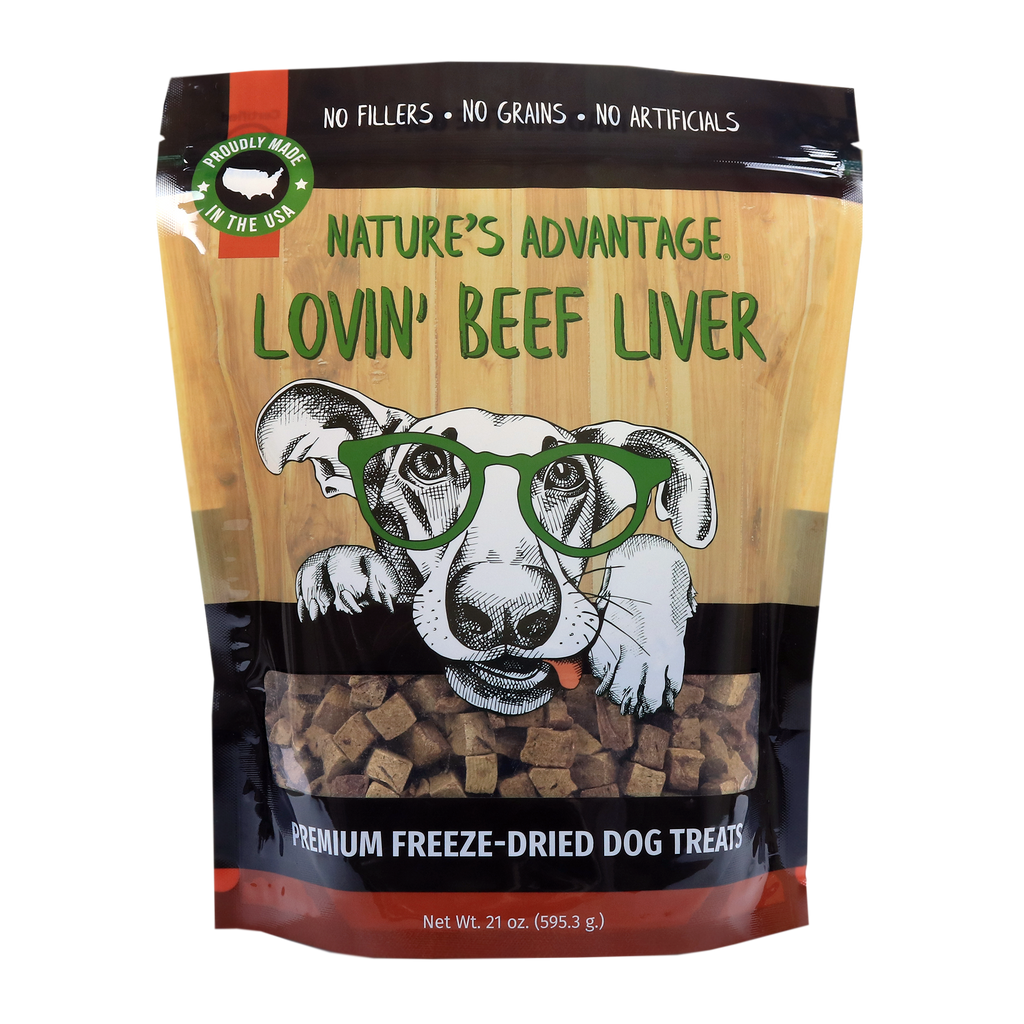 beef liver dog treats, freeze dried beef liver treats for dogs - front