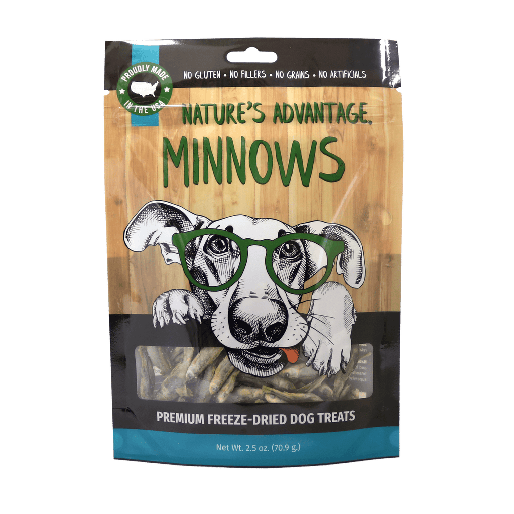 Freeze Dried Minnows Dog Treats, grain free dog treats