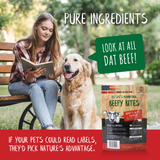 freeze dried Beef Dog Treats - pure ingredients